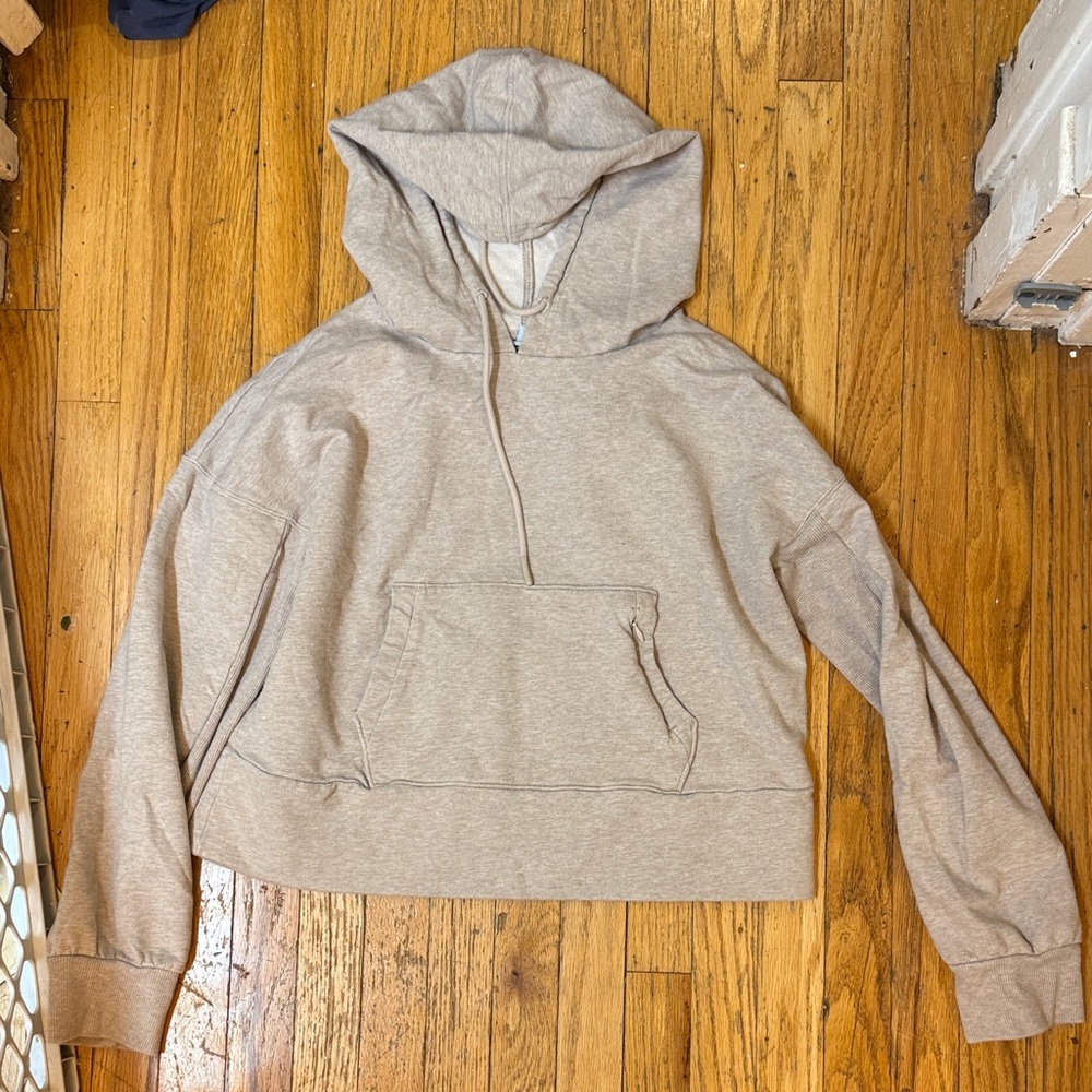 Cozy Tan flx Women's cropped Hoodie Sweater
